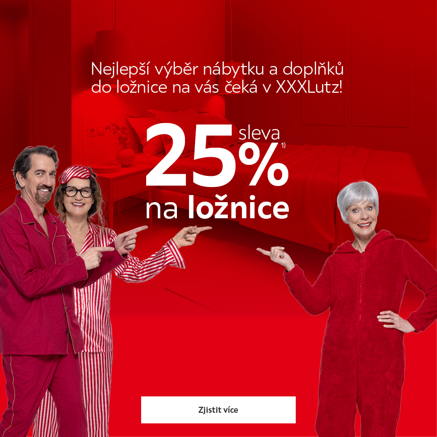 Sleva 25 % na ložnice
