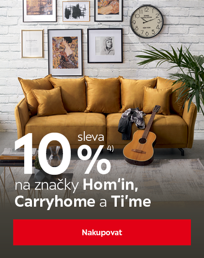 Sleva 10 % na exkluzivní značky Carryhome, Hom'in a Ti’me