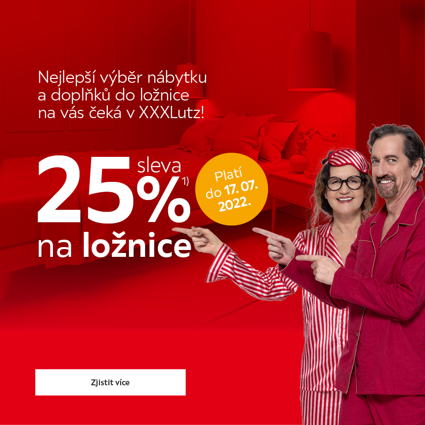 Sleva 25 % na ložnice