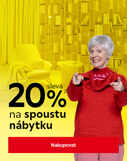 Sleva 20 % na spoustu nábytku