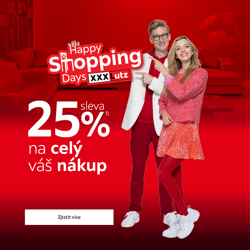 Happy Shopping Days - sleva 25 % na celý váš nákup